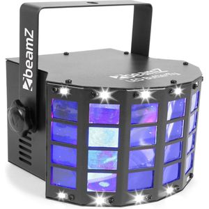 Butterfly Discolamp met Ingebouwde Stroboscoop - BeamZ Discolamp - 3 Kleuren - 24 Lenzen
