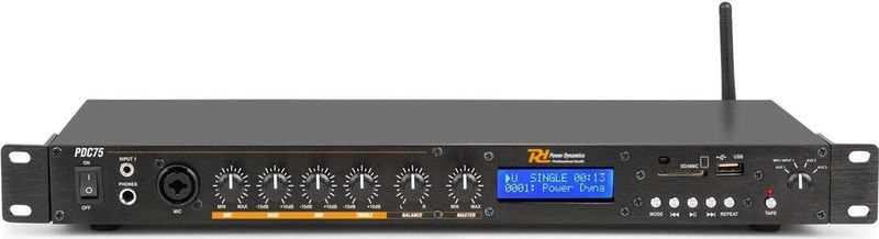 Power Dynamics - PDC75 - MP3 Speler - Bluetooth - USB - Audio Switch