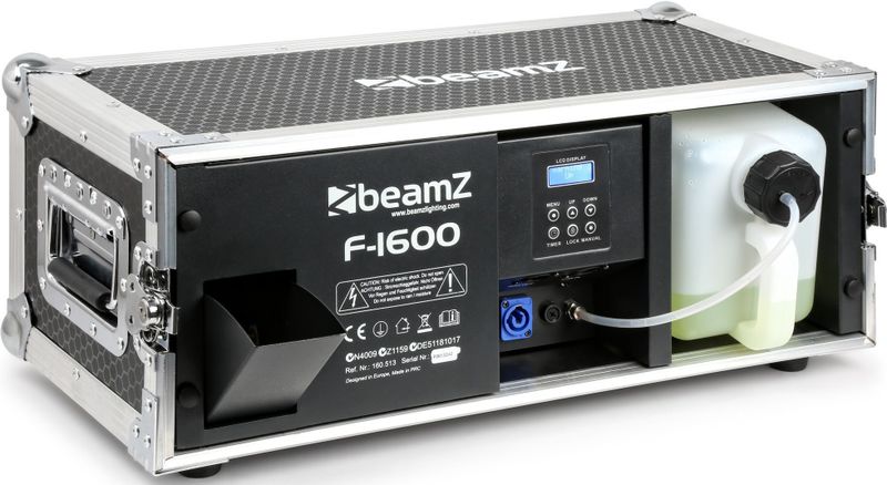BeamZ F1600 Pro Faze DMX fazer rookmachine in flightcase - 1600W