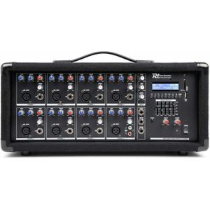 Power Dynamics - PDM-C805A - Mixer en Versterker - Kofferformaat - 8 Kanalen