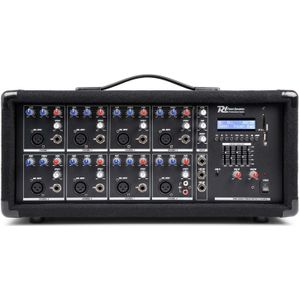 Power Dynamics PDM-C805A 8 kanaals mixer met ingebouwde versterker