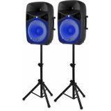 Vonyx - VPS152A - Speaker Set - Bluetooth - 1000 Watt - Inclusief Microfoon
