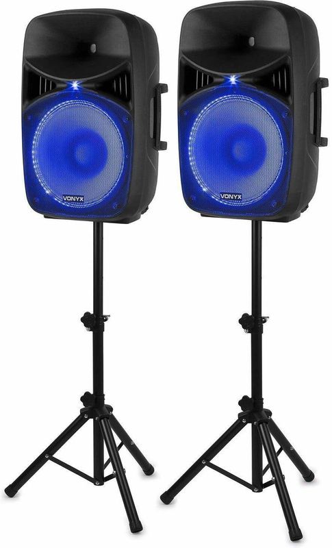 Vonyx - VPS152A - Speaker Set - Bluetooth - 1000 Watt - Inclusief Microfoon