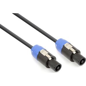 LONPOO Luidsprekerkabel van zuiver koper (met vergulde bananenstekkers, 14 AWG, 2 M) - audiokabel LP42 HiFi luidspreker boxen