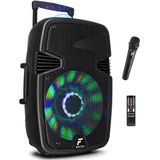 Party speaker Bluetooth - Fenton FT12JB - 700 Watt - karaoke set volwassenen - partybox met discolamp