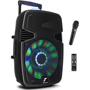 Party speaker Bluetooth - Fenton FT12JB - 700 Watt - karaoke set volwassenen - partybox met discolamp