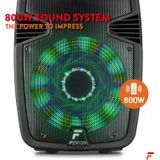 Party speaker Bluetooth - Fenton FT15JB - 800 Watt - partybox speaker op accu - discolamp - karaoke set