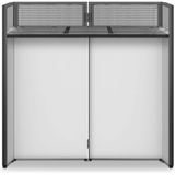 Vonyx DB4 PRO - Mobiel DJ meubel met witte en zwarte lycra doeken
