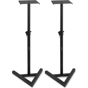 Vonyx SMS20 - Speaker Standaard Set - Studio Monitor - 115cm - Zwart
