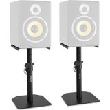 Luidspreker standaard - Vonyx SMS10 - Set van 2 tafel speaker statieven - Zwart