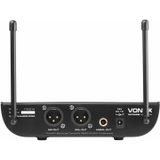 Vonyx WM82 Draadloze UHF Microfoonset - 2x Headset - 2x Dasspeld