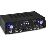 Karaoke versterker - Fenton AV100BT stereo HiFi karaoke versterker met Bluetooth, mp3 speler en twee microfooningangen