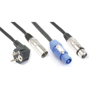 Combikabel – PD Connex LAP15 combikabel voor lichteffecten, 15 meter. Twee kabels in één!