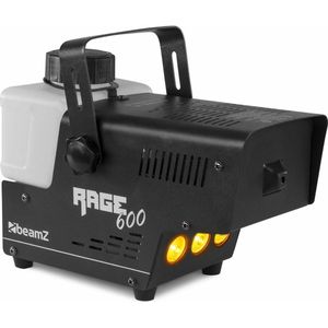 Rookmachine - BeamZ RAGE600LED met vlameffect en draadloze bediening