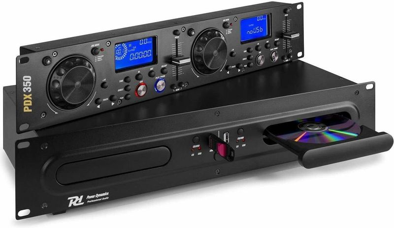 DJ CD mediaspeler - Power Dynamics PDX350 dubbele DJ CD en USB mp3 speler