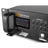 100V versterker - Power Dynamics PDV240MP3 4-zone versterker voor 100V (omroep) systemen met o.a Bluetooth, radio en mp3 speler