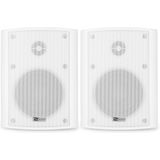 Power Dynamics BC40V witte speakerset voor buiten - 100V systemen en 8 Ohm - 100W