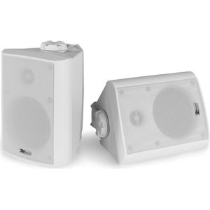 Power Dynamics BC40V witte speakerset voor buiten - 100V systemen en 8 Ohm - 100W
