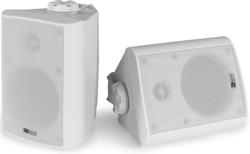 Power Dynamics BC40V witte speakerset voor buiten - 100V systemen en 8 Ohm - 100W