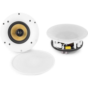 WiFi en Bluetooth speakerset - Power Dynamics WCS80 plafond inbouw luidsprekerset - 140W