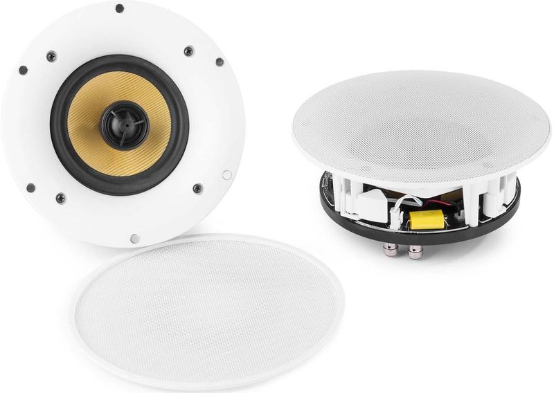 WiFi en Bluetooth speakerset - Power Dynamics WCS80 plafond inbouw luidsprekerset - 140W