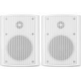 Speakerset voor binnen en buiten - Power Dynamics BGO40 witte 4 speakerset