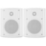 Speakerset voor binnen en buiten - Power Dynamics BGO40 witte 4 speakerset