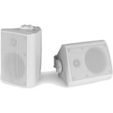 Speakerset voor binnen en buiten - Power Dynamics BGO40 witte 4 speakerset