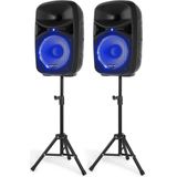 Vonyx - VPS102A - Speakerset - Met LED Verlichting - Bluetooth - 600 Watt