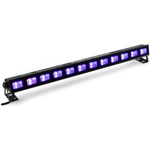 Blacklight - BeamZ BUVW123 LED blacklight en LED bar met 12 UV en warm witte LED's - 40W