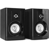 Bluetooth speakerset - Fenton SHF404B actieve stereo speakerset met Bluetooth en mp3 speler - Zwart