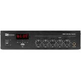 Power Dynamics PDM25 100V versterker 25W met Bluetooth, mp3 speler en radio