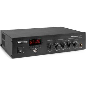 Power Dynamics PDM25 100V versterker 25W met Bluetooth, mp3 speler en radio