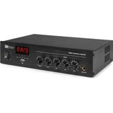 Power Dynamics PDM45 100V versterker 45W met Bluetooth, mp3 speler en radio