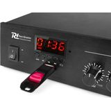 Power Dynamics PDM45 100V versterker 45W met Bluetooth, mp3 speler en radio
