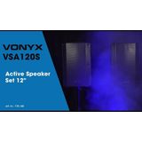 Speakerset Bluetooth - Vonyx VSA120S - Actieve Speakerset met Mp3 Speler - 800W - 12''