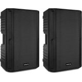 Speakers - Vonyx VSA150S speakerset met ingebouwde versterker, Bluetooth en mp3 speler - 1000W - Plug and play - Voor muziek, zang en spraak!