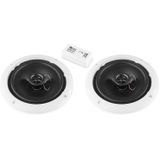 Bluetooth speakerset - Power Dynamics BT10SET - Inbouw speakers plafond - Buiten speakers