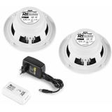 Power Dynamics - BT10SET - Versterker met Bluetooth - 2 Plafondspeakers - IPX5 - 5 Inch