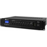 Versterker 100V - Power Dynamics PRM120 100V versterker met Bluetooth en mp3 speler- 120W