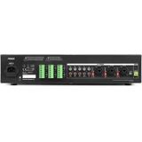 100V versterker - Power Dynamics PRM606 matrix versterker - 6 zones - 6x 60W - Zwart