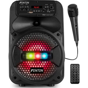 Karaoke set - Fenton FPC8 - Bluetooth karaoke set met microfoon - 100W - Party speaker - Accu