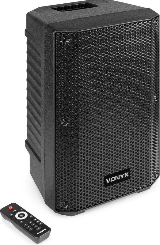 Actieve speaker - Vonyx VSA08BT - ingebouwde versterker met Bluetooth en mp3 speler - 250W - 8''