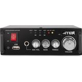 MAX - AV340 - Karaoke Versterker - Zwart - Compact - Bluetooth - MP3 Speler