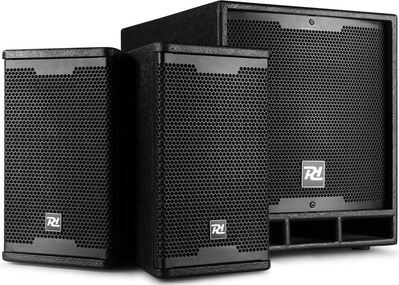 Speakerset - Power Dynamics Combo 1200 actieve speakerset Bluetooth - 2.1 speakerset met actieve subwoofer - 1200W