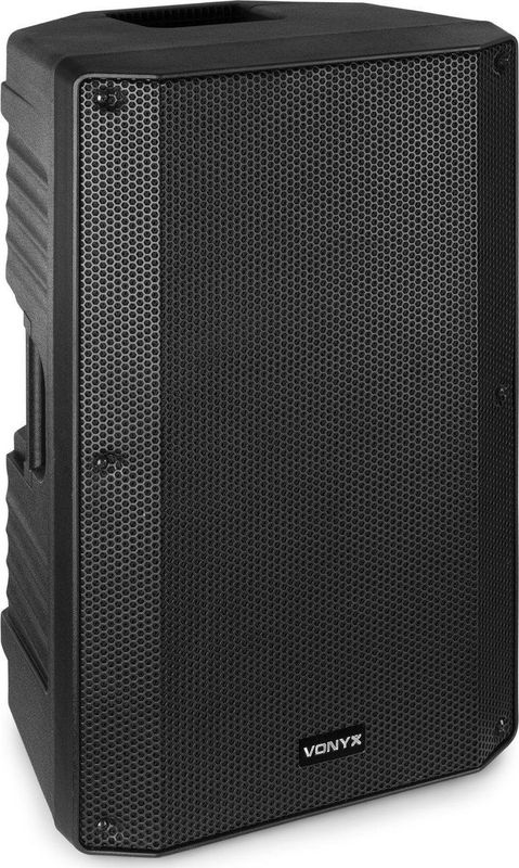 Speaker - Vonyx VSA12P - passieve speaker 12'' - 800W - Kunststof behuizing met wieltjes - Perfect voor mobiel gebruik