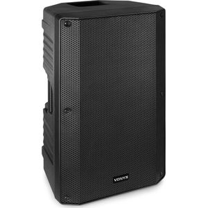 Speaker - Vonyx VSA15P - Passieve Speaker 15'' - 1000W - Kunststof Behuizing met Wieltjes