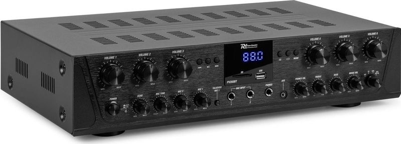 Power Dynamics - PV260BT - Versterker - Zwart - 6-zone met Bluetooth