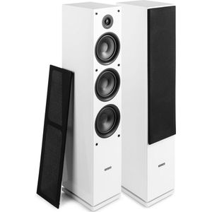 Speakerset - Fenton SHF80W stijlvolle high-end hifi speakers 500W met 3x 6.5 inch woofers - Wit