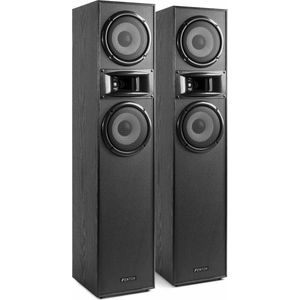 Fenton SHF700B Hifi Speakers 400W Zuil Luidsprekers - Zwart